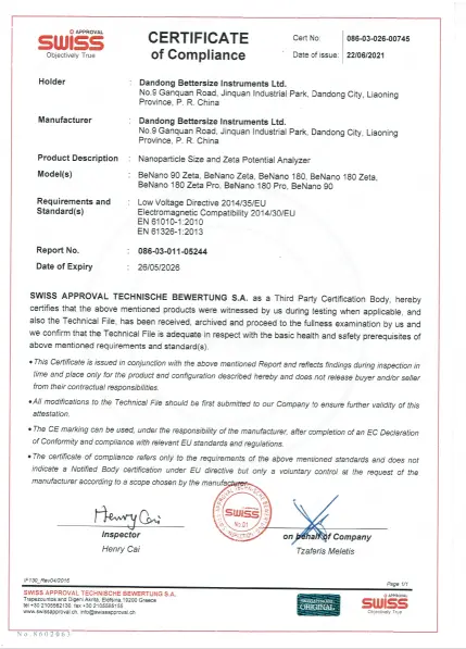 CE for BeNano Series