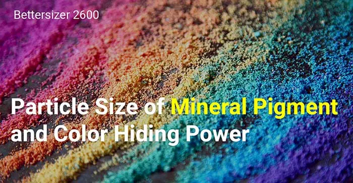 Particle Size of Mineral Pigment and Color Hiding Power