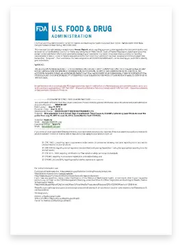 FDA for Bettersizer 2600